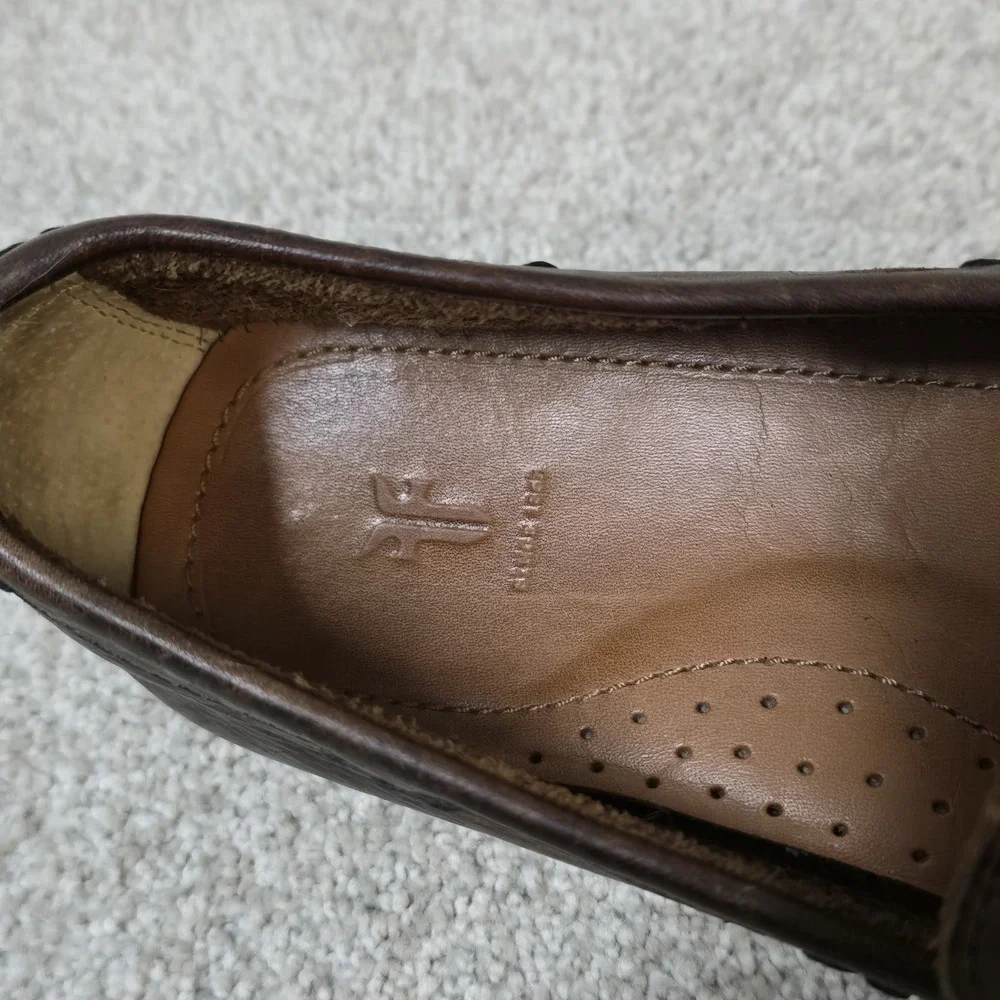Frye Lewis Venetian Brown Leather Men's Loafer Slip On Shoe Size 10.5